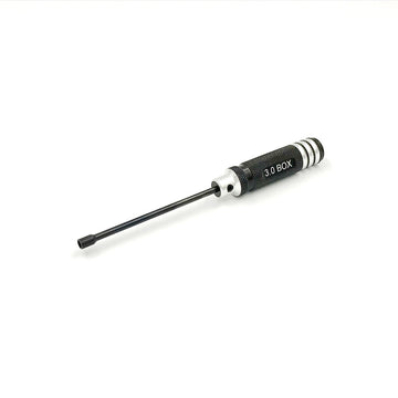 1RC Racing 3.0mm Hex Socket Driver, Mini Handle, Black