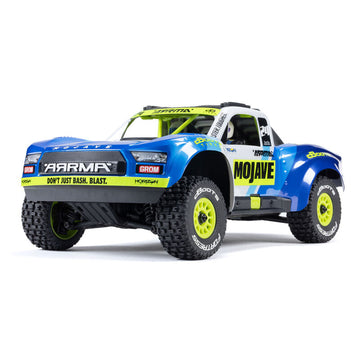 1/16 MOJAVE GROM 4X4 RTR Brushed Desert Truck (Battery & Charger Included), Blue/White