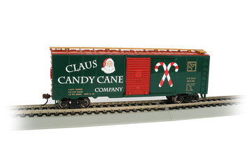 Bachmann Silver Series HO 17007 40' Box Car, Claus Candy Cane Company #20142