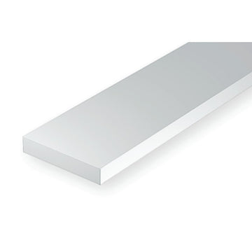 131 - .030" X .030" OPAQUE WHITE POLYSTYRENE STRIP