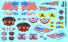 Gofer Racing 11068 1/24-1/25 US Flags & Banners