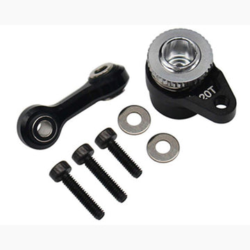 Hot Racing Arrma Grom Aluminum Servo Saver Set (Black) (20T)