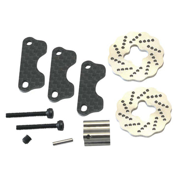 HOT RACING HRASJT39DG CARBON DUAL STEEL WAVE BRAKE, JATO