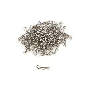 Bent Up Body Clip (10), Silver: 1/10