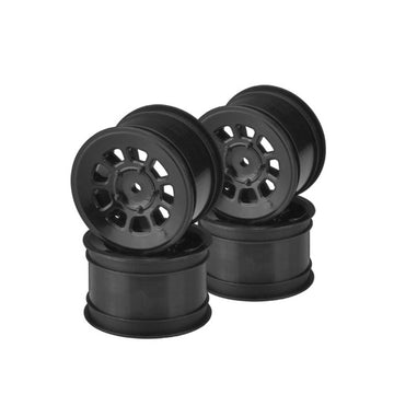 9 Shot 2.2" Rear Wheel, Black,