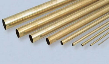 K&S 8139 Round Brass Tube 1/2" OD x 0.014"t x 12"
