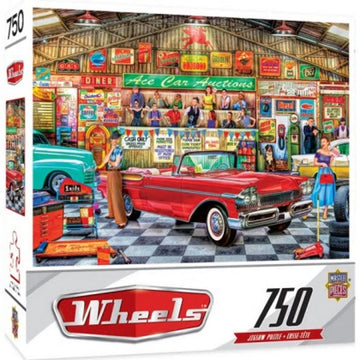 Wheels: The Auctioneer Classic Cars Puzzle (750pc) Masterpieces Puzzles