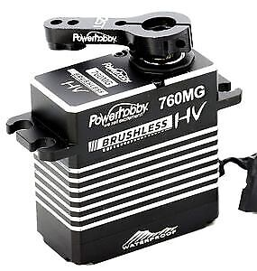 760MG High Voltage Waterproof Brushless Steel Gear High Torque 760 OZSpeed 0.11 @ 8.4v Servo with Aluminum Case