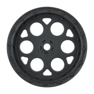 1/10 Showtime Front 2.2" 12mm Sprint Car Wheels (2) Black