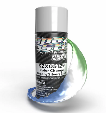 Spaz Stix Green/Silver/Blue Color Change Paint