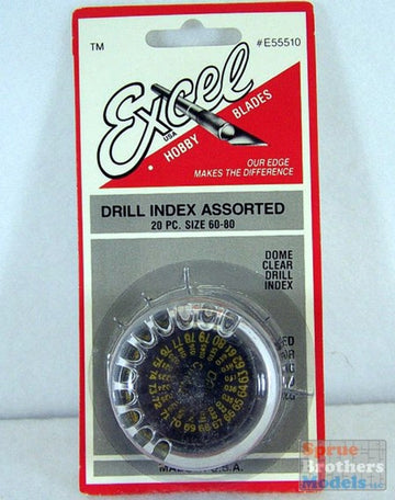 EXL55510 Excel 20 Piece Drill Set With Dome Stand #55510