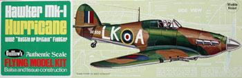 16-1/2'' Wingspan Hawker Hurricane Kit