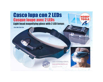 Latina Hands Free Magnifier Glasses w 2 LED Lights