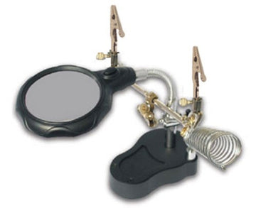 Helping-Hand Work Stand w/Lighted Dual Magnifier