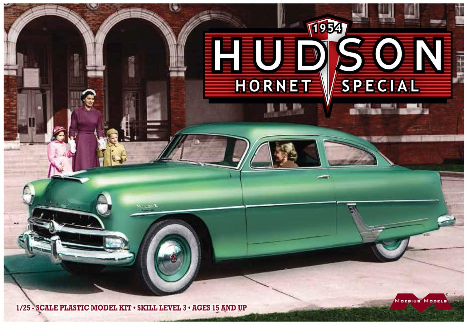 Moebius Model 1/25 Scale 1954 Hudson Hornet Special Model Kit