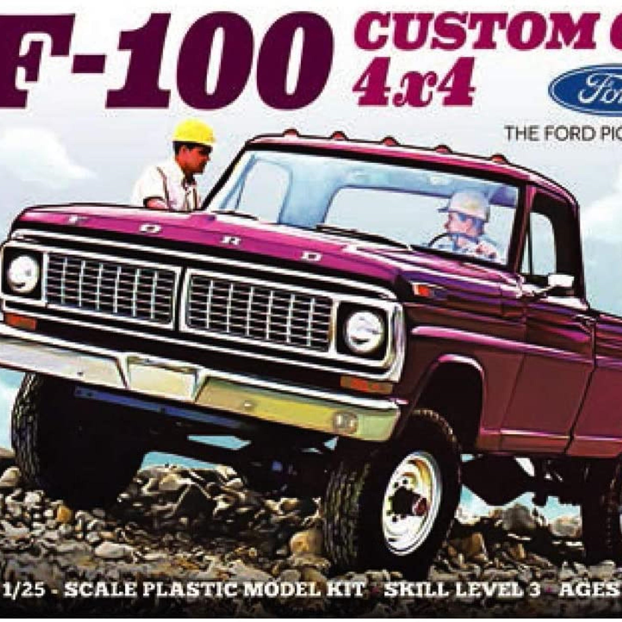 Moebius Model 1/25 1970 Ford F-100 Custom Cab 4x4