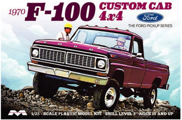 Moebius Model 1/25 1970 Ford F-100 Custom Cab 4x4