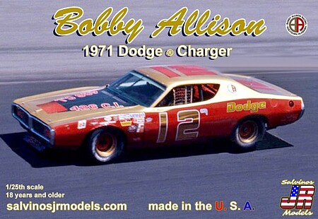 Bobby Allison #12 1971 Dodge Charger Flat Hood