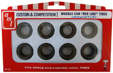 1/25 Muscle Car Red Line Tire Pack