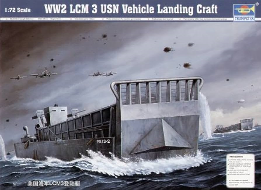 Trumpeter Military Models 1/72 WWII LCM(3) US Navy Landing Craft Kit