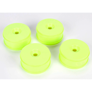 Team Losi Racing "Dome" 1/8 Buggy Dish Wheel (4) (Yellow)