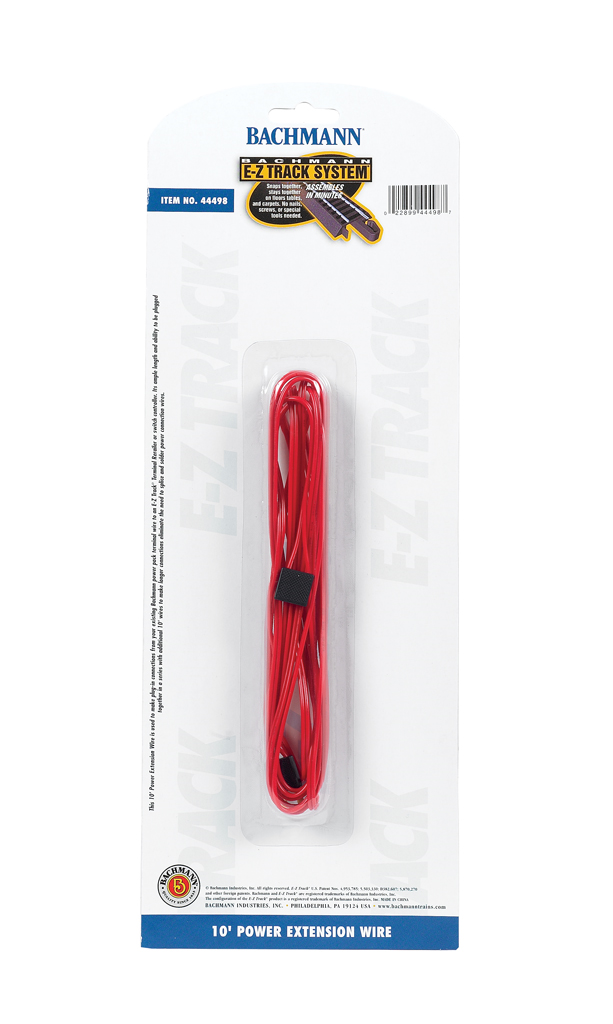 Bachmann E-Z Track Terminal Extension Wire (Red) (10') (All Scales)