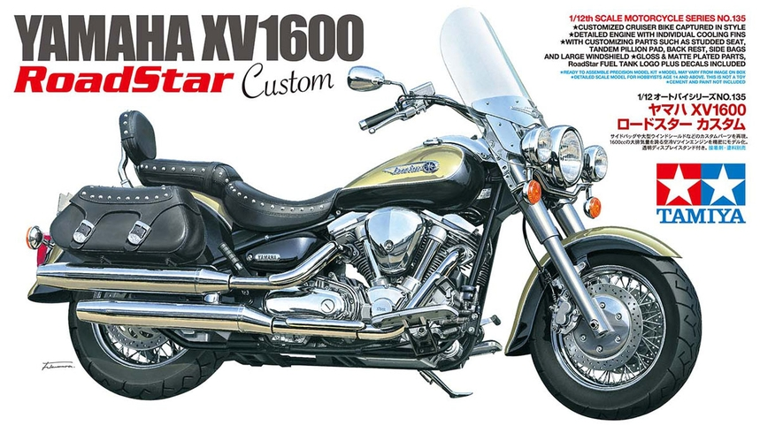 14080 1/12 Yamaha XV 1600 Road Star Multi-Colored