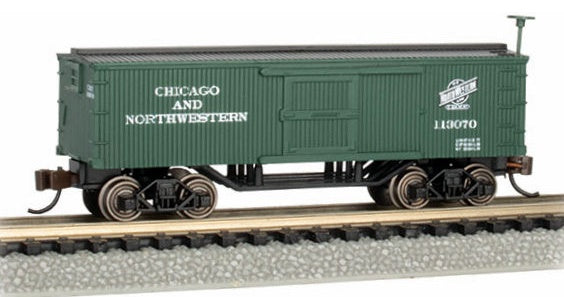 Bachmann N 15655 Old Time Box Car, Chicago And North Western #113070