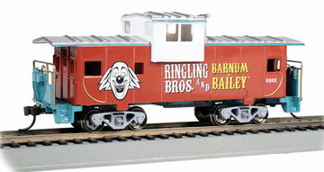 Bachmann HO 16614 Wide-Vision Caboose, Ringling Bros. And Barnum & Bailey