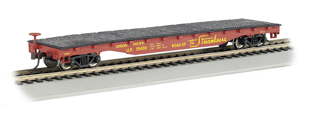 Bachmann Silver Series HO 17303 52' Flat Car, Union Pacific #59486