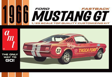 AMT 1966 Ford Mustang Fastback 2+2, 1/25th Model Kit