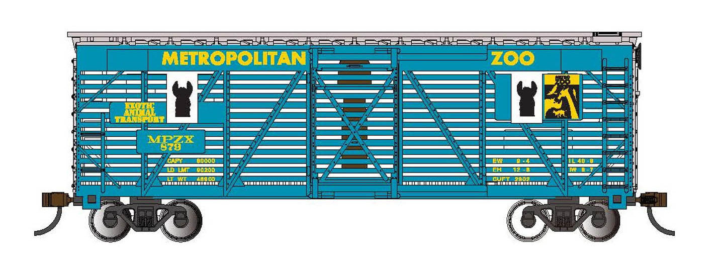 Bachmann HO 19708 Llama Transport Car, Metropolitan Zoo #879