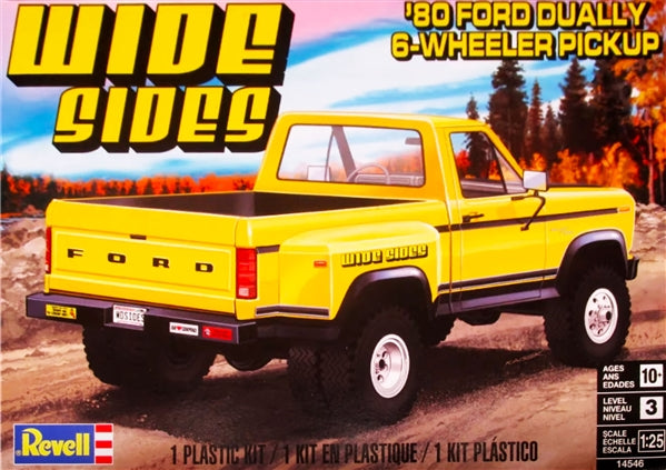 1/25 1980 Ford Dually Wide-Side Pickup Truck Model Kit