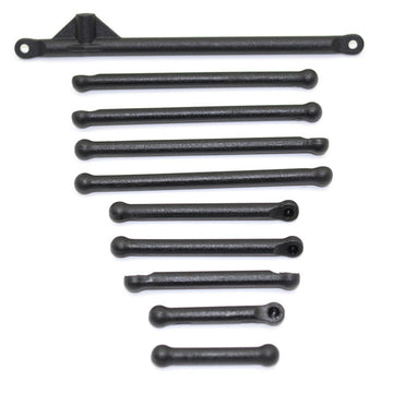 1RC Racing 3043 Radius Rods, Black, 1/18 Super Mod