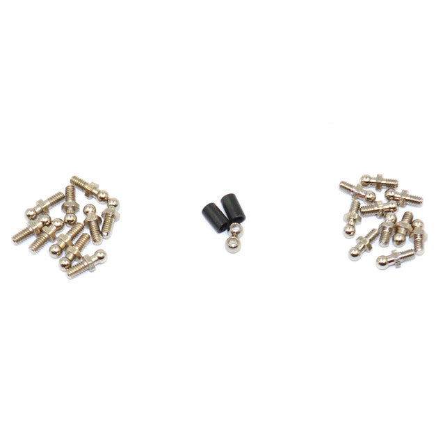 Ball Stud & Pivot Ball Set, 1/18 Mid, Spr, EDM, LM