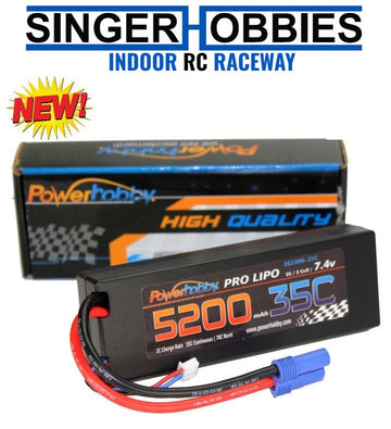 Power Hobby 2s 7.4 5200mAh 35c Lipo Battery