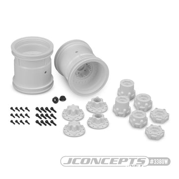 JConcepts Midwest 2.2" Monster Truck Wheel (2) (White) (JCO3380W)