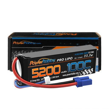 Power Hobby 3s 11.1v 5200mah 100c Lipo