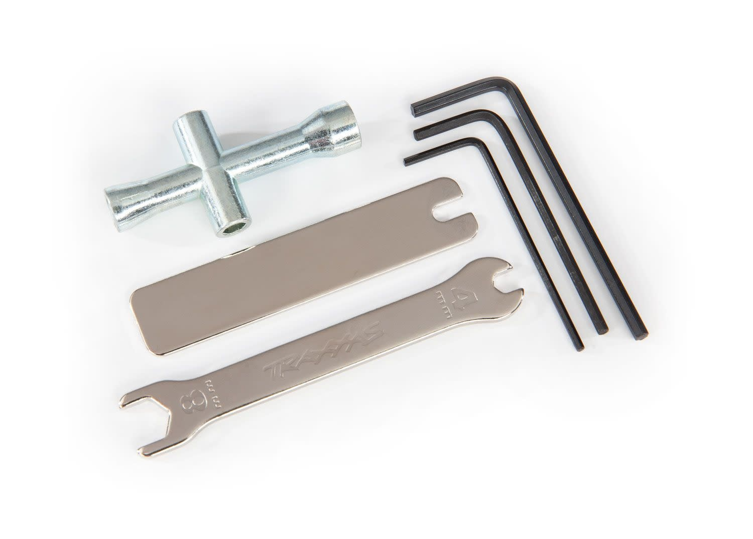 TRA2748R Traxxas Tool set 1.5mm/2.0mm/2.5mm/4-way Nut driver/ 8mm & 4mm wrench/U-joint wrench) (Traxxas)