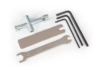 TRA2748R Traxxas Tool set 1.5mm/2.0mm/2.5mm/4-way Nut driver/ 8mm & 4mm wrench/U-joint wrench) (Traxxas)