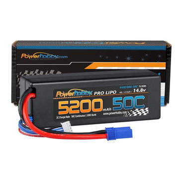 4S 14.8v 5200mAh 50C LiPo Battery