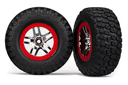 Tire&wheelchrome,red(2)slh 2wd