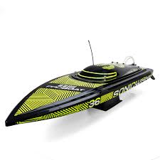 Pro Boat Sonicwake 36" V3 Self-Righting RTR V-Hull Brushless Boat (Black) w/Spektrum SLT3 2.4GHz Radio