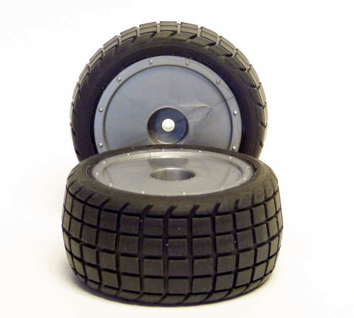 Sticker Rear Pre-Mounted Tires (Standard, Orange)