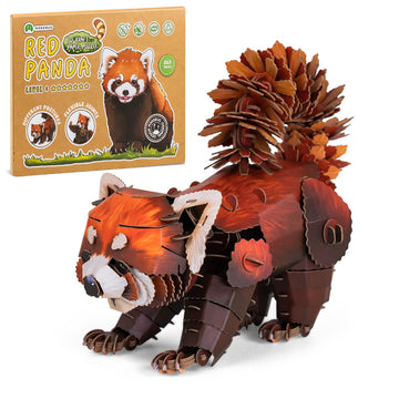 MakeBug B0013 Red Panda 3D Kraft Paper Puzzle