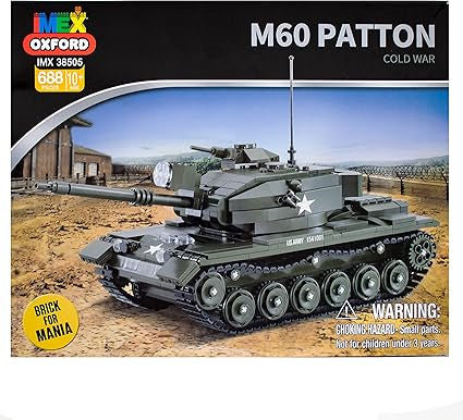 Imex Oxford M60 Patton U.S. Main Battle Tank Brick Building Set (688pc)