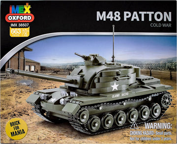 Imex Oxford M48 Patton U.S. Main Battle Tank Brick Building Set (663pc)