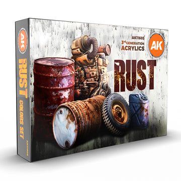 AK Interactive AK11605 3rd Gen Acrylics Rust Set (6 x 17ml)