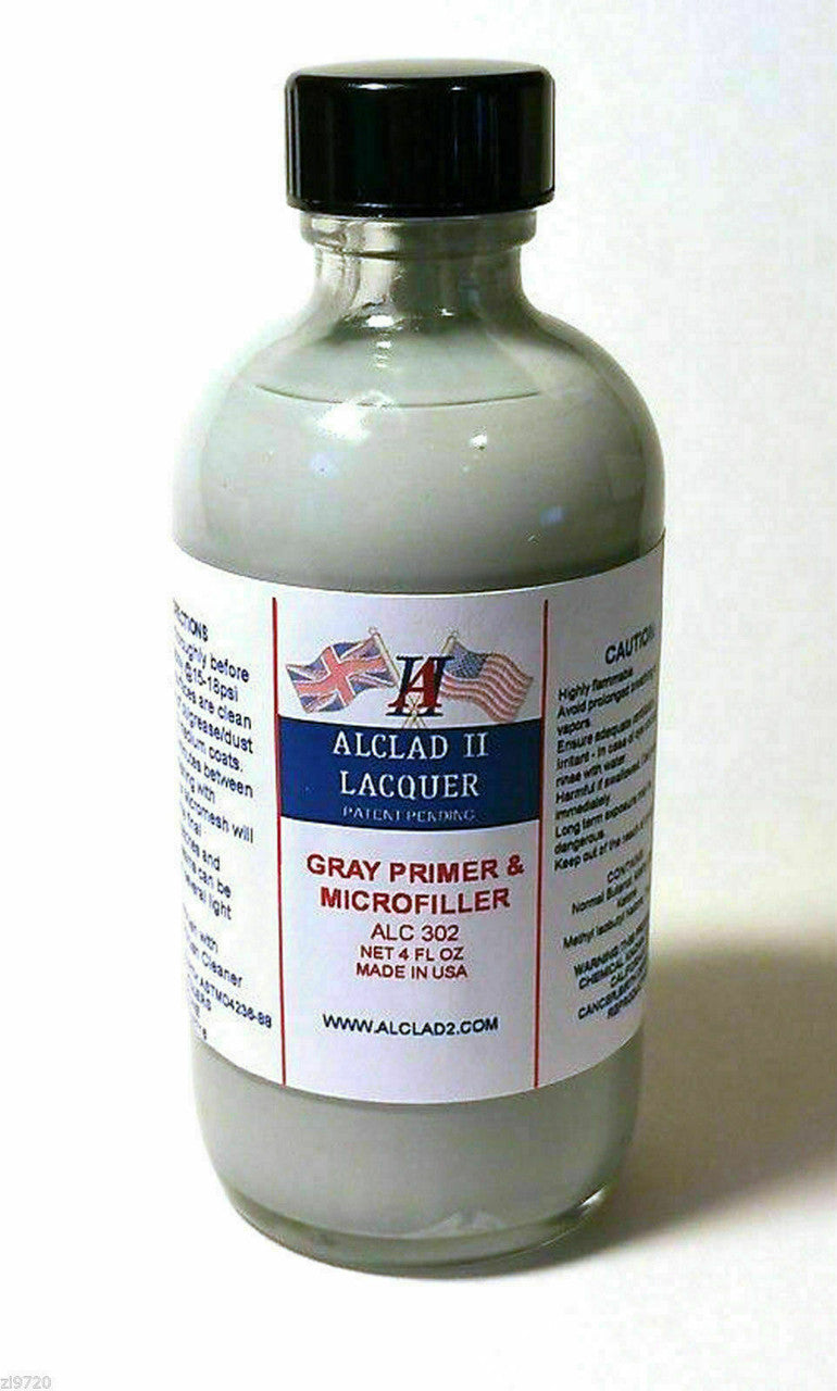 4oz Bottle Grey Primer & Microfiller