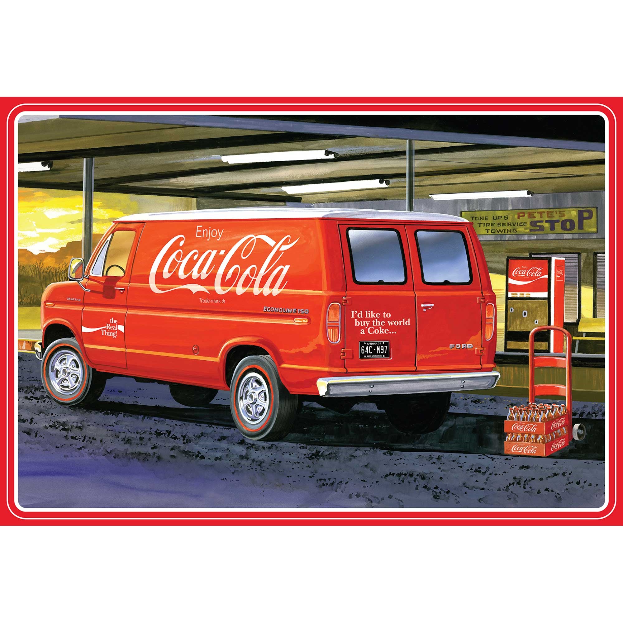 AMT 1/25 1977 Ford Van with Vending Machine, Coca-Cola